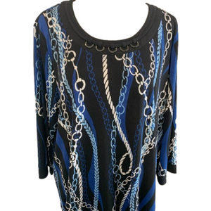 Alfred Dunner Vibrant and Multi Colorful Blouse